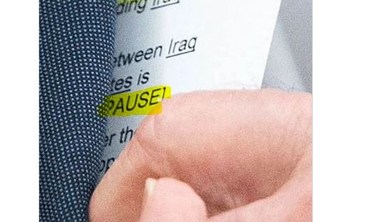 Camera Catches Biden's Cheat Sheet for Meeting with Iraq PM, Shows Embarrassing Directions to Guide Him | The Gateway Pundit | by Jack Davis, The Western Journal