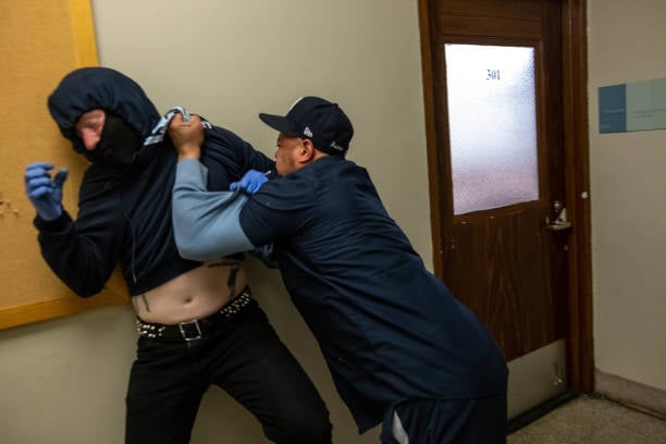 PHOTO OF THE WEEK: Columbia University Janitor Slams Trust Fund Baby James Carlson into the Wall when Jew-Hating Leftists Stormed Hamilton Hall | The Gateway Pundit | by Jim Hoft