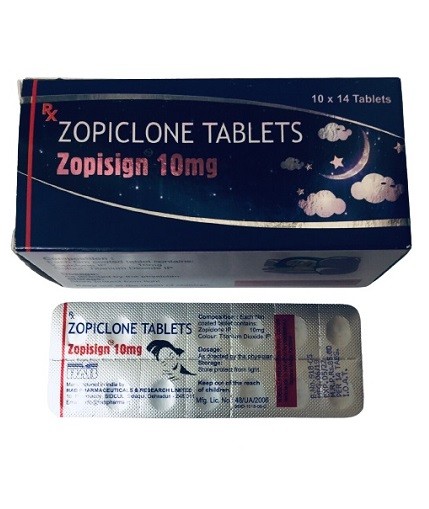 Zopiclone 10 Mg (Zopisign) Tablet -| Effective Anxiety and Panic Relief