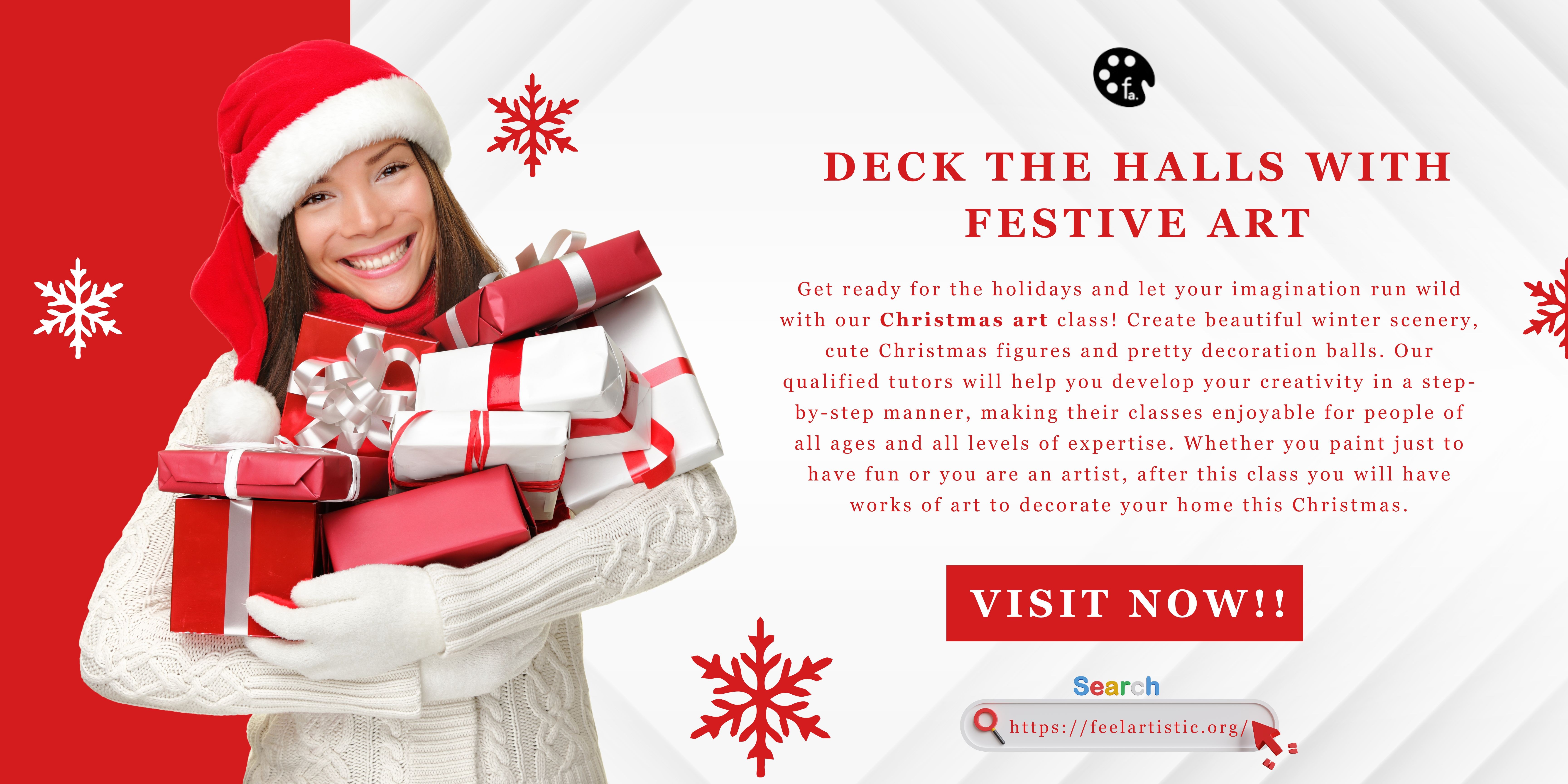 Deck the Halls with Festive Art    Get ready for t..