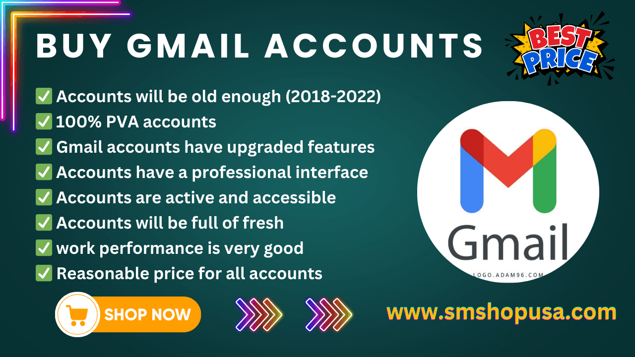 Best Sites to Buy Gmail Accounts - 100% New York, NY, & USA PVA - SM SHOP USA